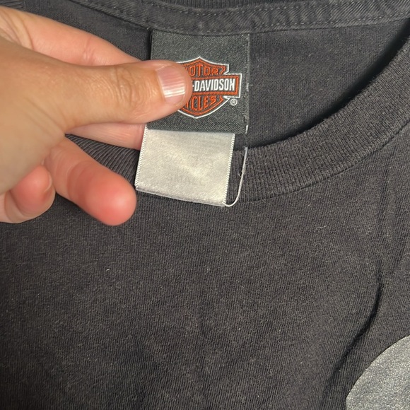 Harley-Davidson Black Tee with Logo Size Small - Picture 3 of 5